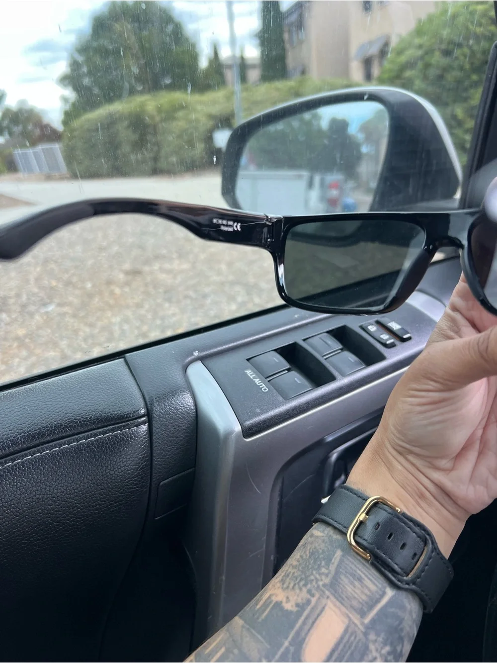 SMITH Black Men's Wrap Polarized Sunglasses